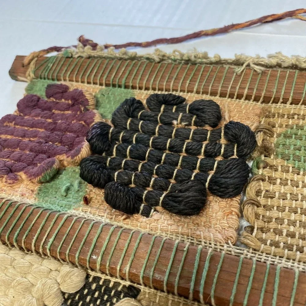 Vintage Original Fiber Art Handmade Animal Fur Han